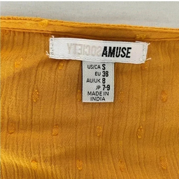 Revolve Amuse Society Georgie mustard yellow dress - Picture 6 of 12